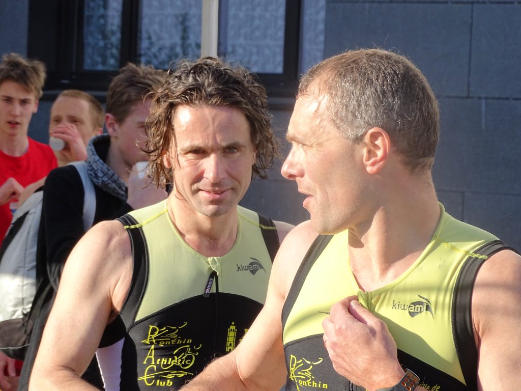 Romu et Micka à l'Aquathlon de Lomme